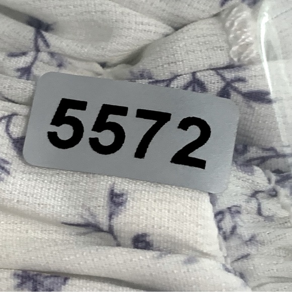 Pink Lily Romantic Blue Floral OffShoulder Ruched Maxi Dress Medium Cottagecore - Picture 14 of 14